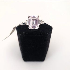 Sterling Silver Swarovski Cubic Zirconia Ring Size 7